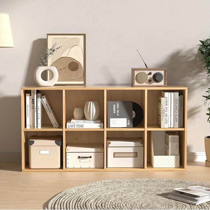 Wooden 8 Cube Storage Organizer - Image 4