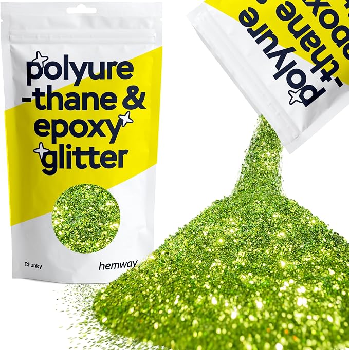 Hemway Polyurethane & Epoxy Resin Glitter 100g / 3.5oz Metallic Crystal Flake by Hemway