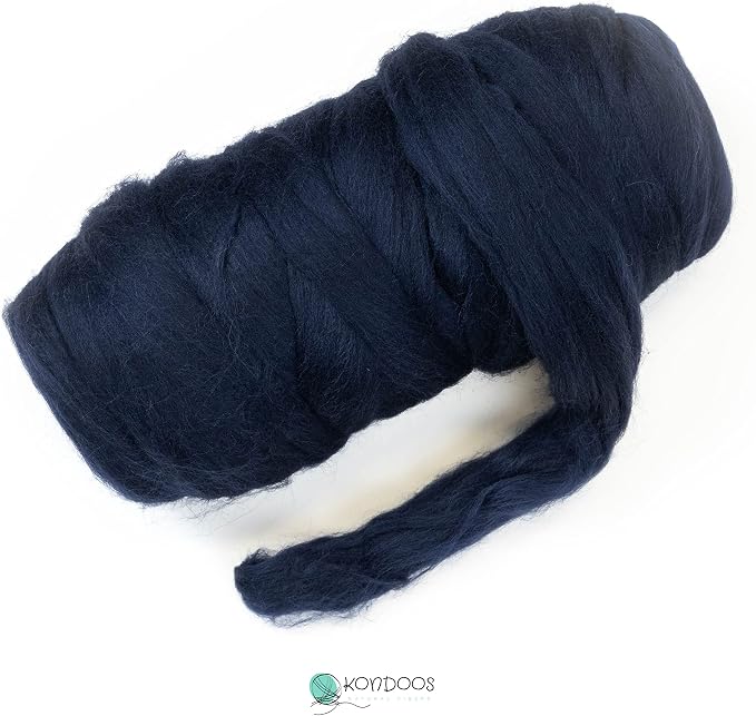 Colored Natural Wool roving, 1 lb. Best Wool - Image 3
