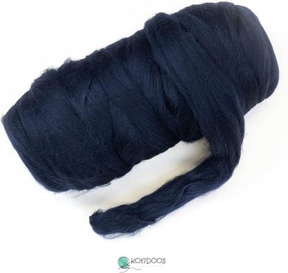 Colored Natural Wool roving, 1 lb. Best Wool - Image 3