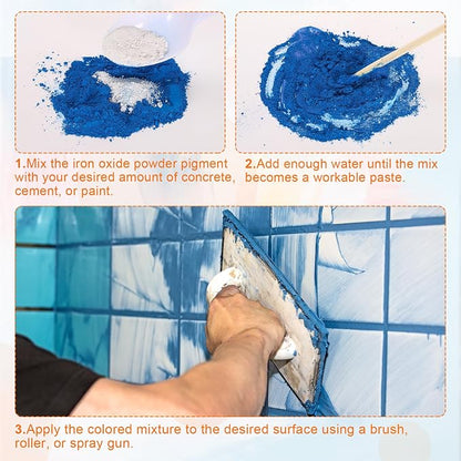 HARFINGTON Iron Oxide Powder Concrete Pigment 700 Mesh 3.5oz Iron Oxide Grout - Image 4