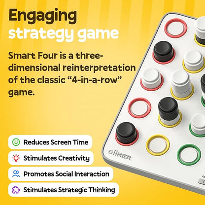GiiKER Smart Four, 3D AI-Powered 4 in a Row Game, Strategy Board Games - Image 3