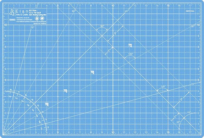 Elan Cutting Mat A3 Blue, Self Healing Cutting Mat 12x18 Inch, 5-Ply Craft by Elan