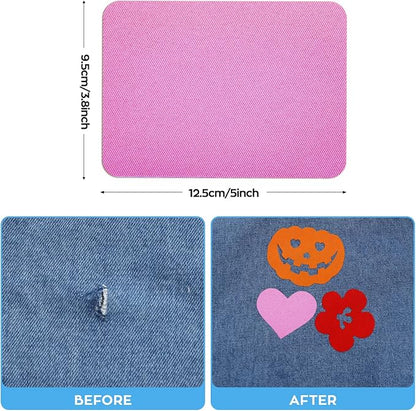HTVRONT Iron on Patches for Clothing Repair, 20 Shades Iron Patches for Clothes - Image 4