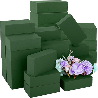 48 Packs Floral Foam Blocks Wet & Dry Floral Foam Bricks 5.5x3.1x1.8 Inch by Hahood