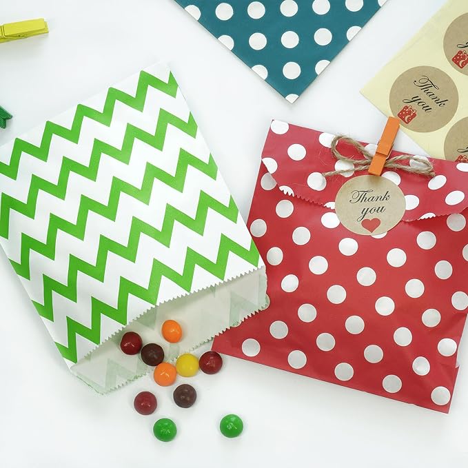 KEYYOOMY 200 Pcs Bright Gold Candy Buffet Bags - Image 4