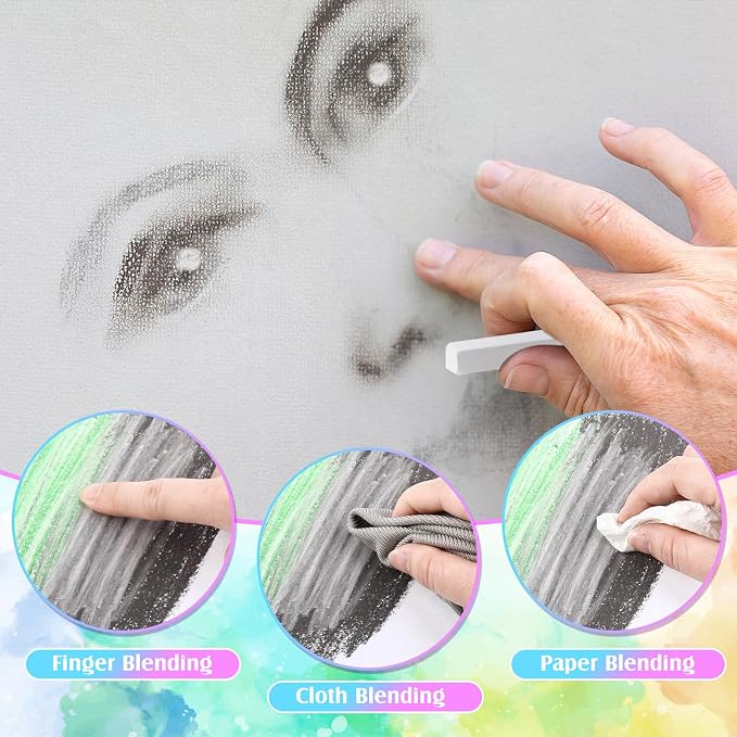 24 Pcs Soft Pastel Drawing Chalk Set Square Sketch Chalk Non-toxic Artist - Image 4