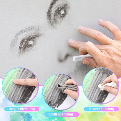 24 Pcs Soft Pastel Drawing Chalk Set Square Sketch Chalk Non-toxic Artist - Image 4