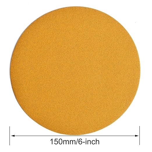 6-Inch No-Hole Hook and Loop Sanding Discs 150-Grit, Random Orbital Sandpaper - Image 6