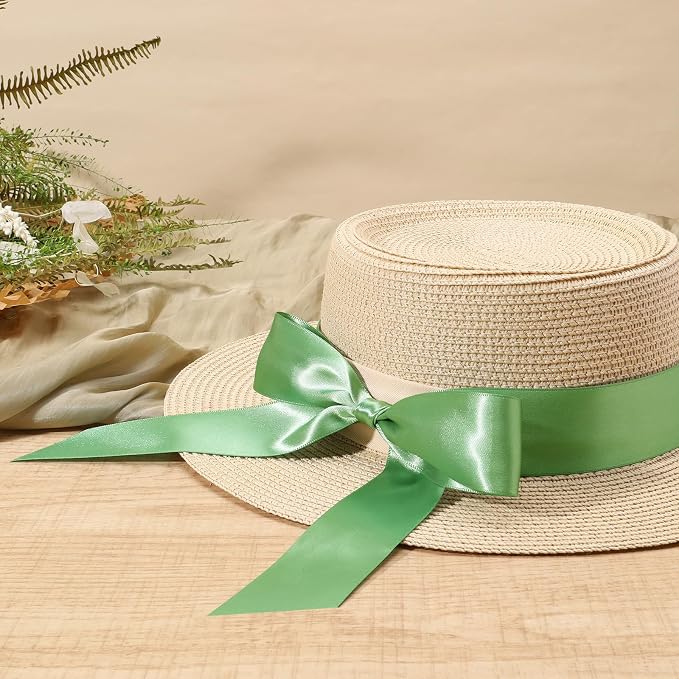 LaRibbons Sage Green Satin Ribbon 1 1/2 Inch 50 Yards Luxury Double Faced Green - Image 4