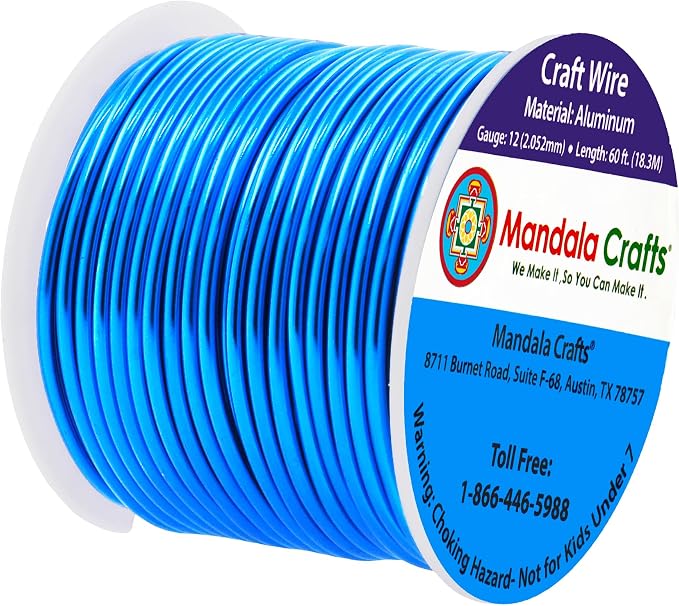 Mandala Crafts 12 Gauge Anodized Aluminum Craft Wire - Image 2