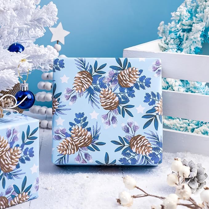 WRAPAHOLIC 30 Inch Christmas Wrapping Paper Roll - Image 7