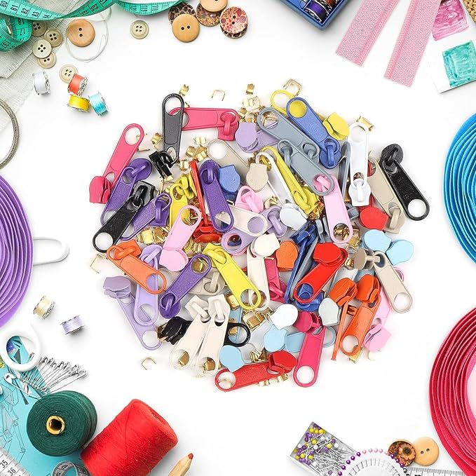DOITEM 42 Yards 14 Pieces Coil Zippers Assorted Nylon Zipper - Image 7