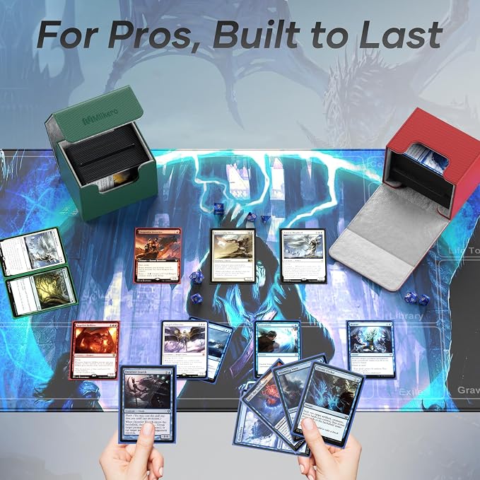 Mlikero Card Deck Box, Commander Deck Box Holds 100+ Double-Sleeved Cards - Image 6