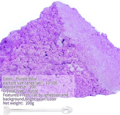 Mica Powder, 7.05OZ（200g）, Epoxy Resin, Candle Making, Bath Bombs - Image 2