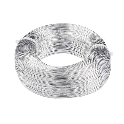 Fashewelry 656 Feet 18 Gauge Aluminum Wire Silver 1mm Bendable Metal Craft Wire by FASHEWELRY