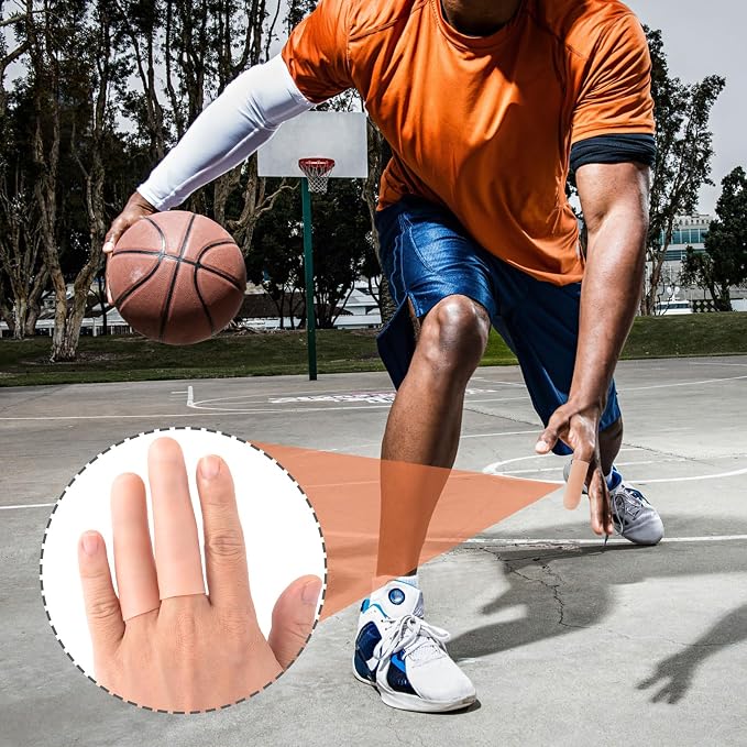 PAGOW 20 Pcs Gel Finger Support Protector Caps Gloves, Silicone Fingertips - Image 6