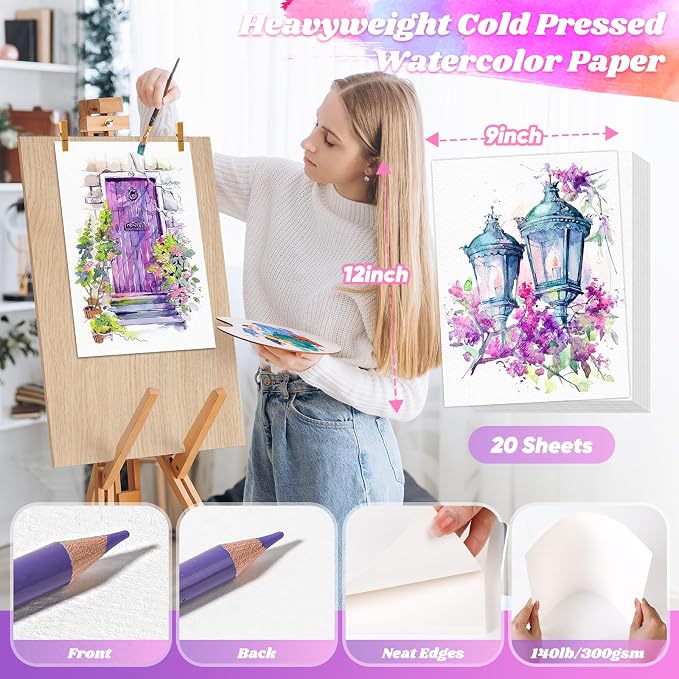 Watercolor Paper 9"x12", Christmas Gifts - Image 2