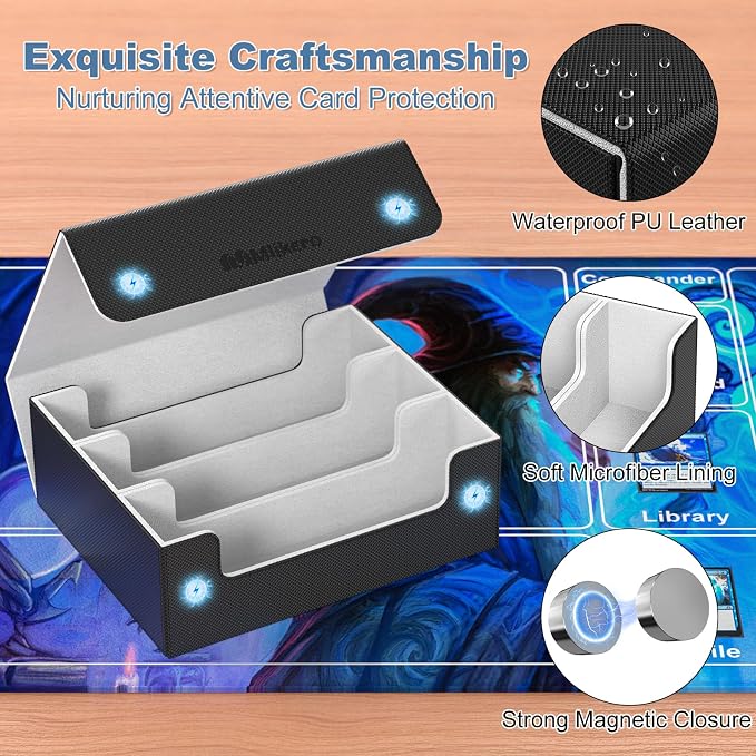 Mlikero Card Deck Case for Trading Cards 1800+, Trading Card Storage Box - Image 4