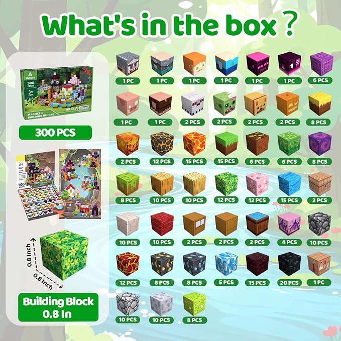300 PCS Magnetic Blocks - Image 2