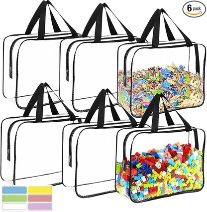 6 Packs Large Toy Storage Bags by OPELETNNT