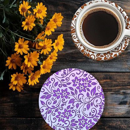 CHGCRAFT Vine Flower Polymer Clay Texture Sheets Single Seamless Plants Floral - Image 6