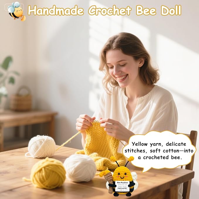 Positive Crochet Animals Bee Gifts - Image 3