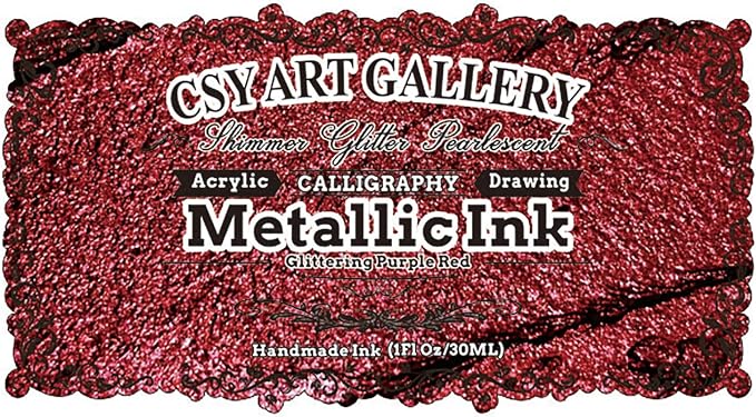 CSY Art Gallery Glitter Acrylic Liquid Ink-Metallic Spray Paint -Metal - Image 2