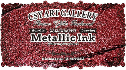 CSY Art Gallery Glitter Acrylic Liquid Ink-Metallic Spray Paint -Metal - Image 2