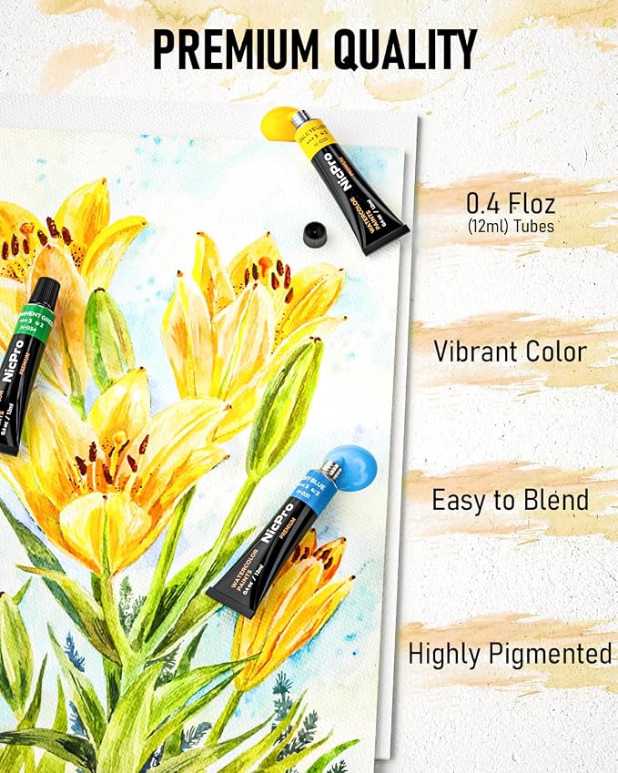 Nicpro 78PCS Watercolor Paint Set - Image 6