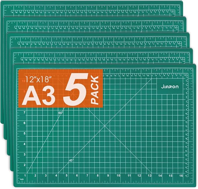 5 Pack Self Healing Sewing Mat, JIARON 12'' x 18'' Cutting Mats by JIARON