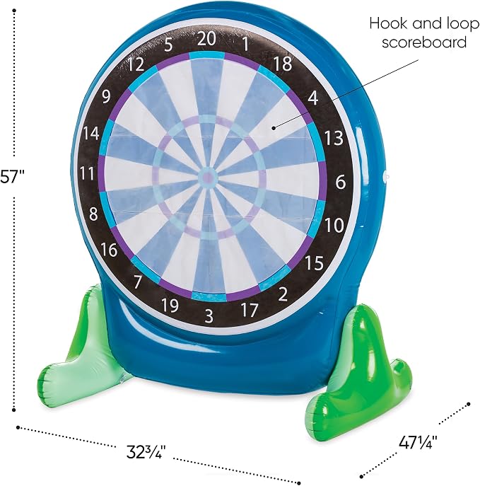 Hearthsong Jumbo 57-Inch Inflatable 2-in-1 Darts and Soccer Set - Image 6