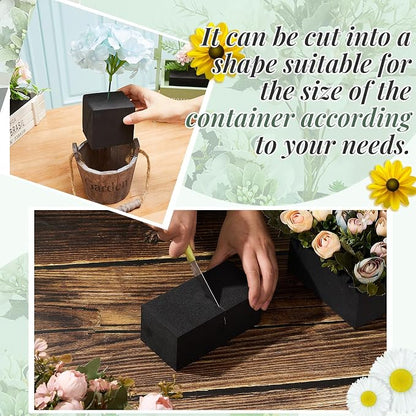Lallisa 8 Pcs Reusable Floral Foam Blocks Water Weather Resistant Dry Floral - Image 6