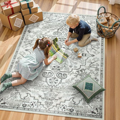 Lahome Area Rug 5x7 Washable Living Room Rug, Large Soft Bedroom Rug, Bohemian - Image 8