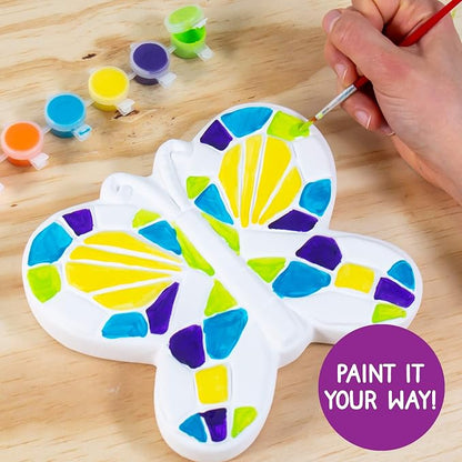 Creative Roots Mosaic Butterfly Stepping Stone Kit, Includes 7-Inch Ceramic - Image 4