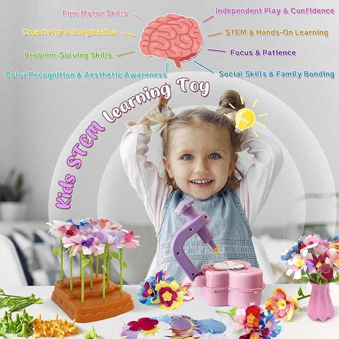 Fabric Flower Bouquets Toys – Mess-Free Flower Crafts - Image 6