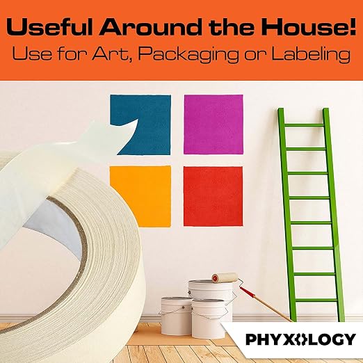 No-Residue 1 in, 60 Yd Masking Tape 1 Pk. Easy-Tear Pro-Grade Removable - Image 5