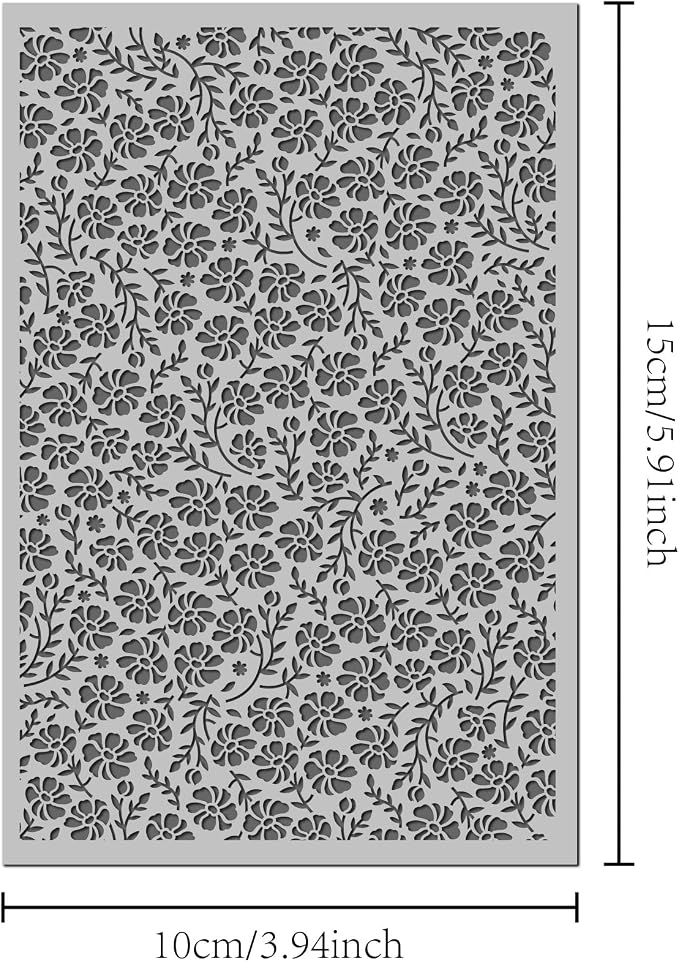 Arbuya Flowers Polymer Clay Texture Mat - Image 3