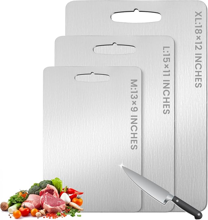Titanium Cutting Board, 2025 New Upgrade 100% Pure Titanium Cutting Boards by Unknown
