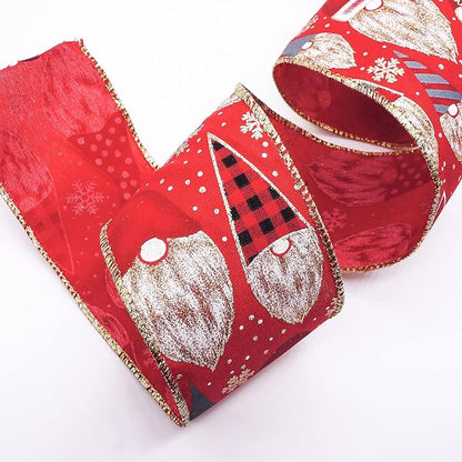 CT CRAFT LLC Red Satin with Elf Christmas Wired Ribbon 2.5 Inch x 25 Yards - Image 7
