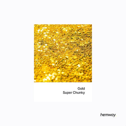 Hemway Glitter for Resin 100g Gold Metallic Crystals for Epoxy Craft Super - Image 2