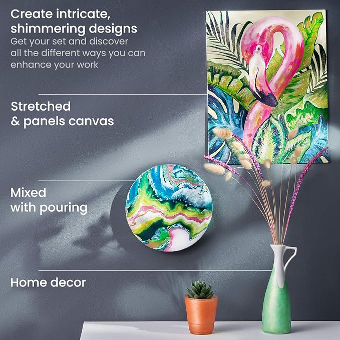 Arteza Metallic Acrylic Paint, Rich Pigments, Non Fading, Non Toxic Paints - Image 5