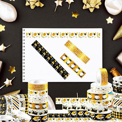 12 Rolls Graduation Washi Tape Set - Image 6