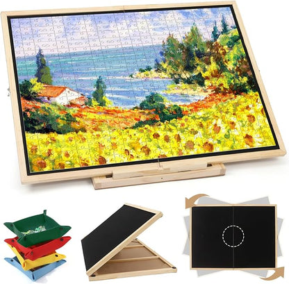 Ancaixin Foldable Puzzle Board 1500 Pieces, Rotating & Tilting Jigsaw Puzzle by Ancaixin