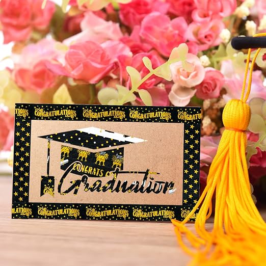 Whaline 12 Rolls Graduation Washi Tape Black Foil Gold 2025 Grad Washi Masking - Image 7