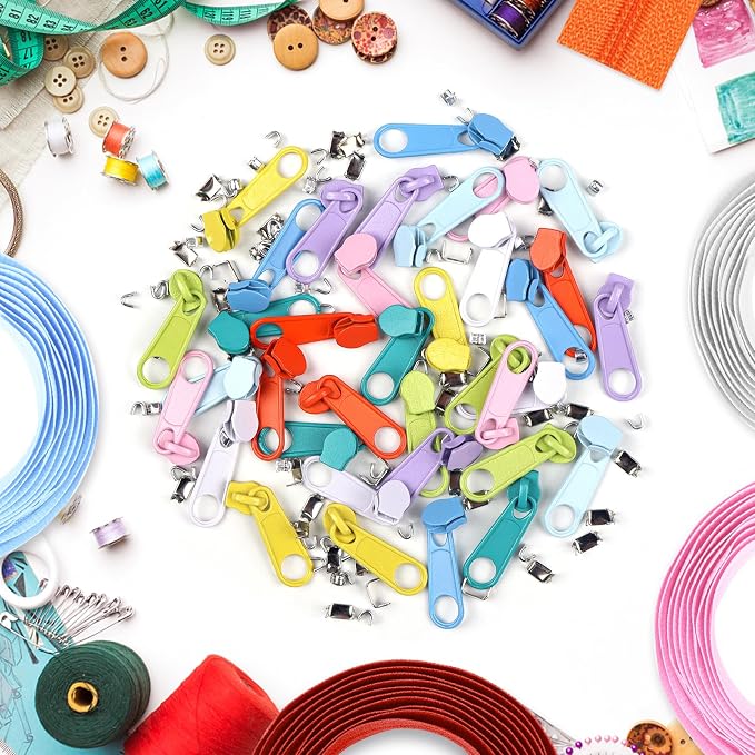 DOITEM 31 Yards 10 Pieces Sewing Zippers #3 Nylon Coil Zippers Assorted Zipper - Image 8