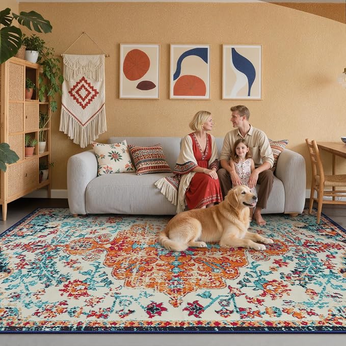 Lahome Area Rugs 9x12 Living Room Rug, Large Boho 9 x 12 Area Rugs - Image 8