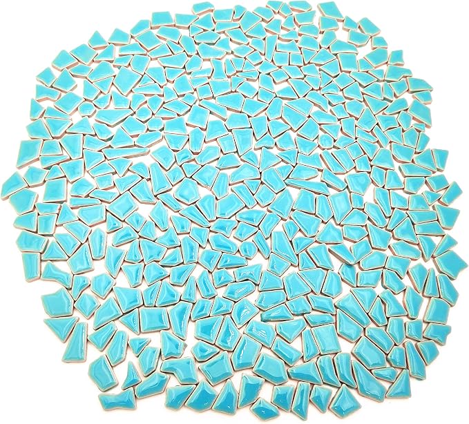 1.1LB Irregular Ceramics Mosaic Tiles, Mosaic Pieces Stones by BTMIEY