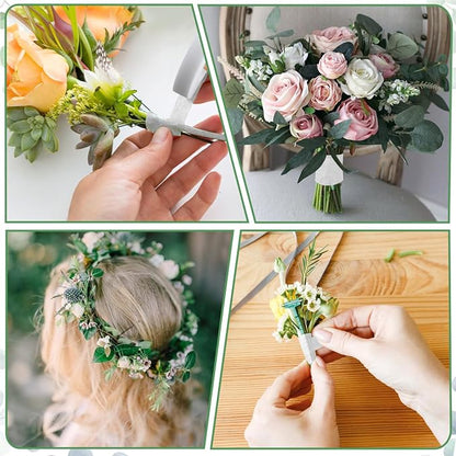 Phinus 9 Rolls Floral Tape, 1/2 Inch x 30 Yard Flower Tape, Bouquet Stem - Image 4