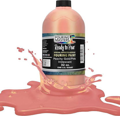 Pouring Masters Peachy Gold/Pink Iridescent Special Effectsr Acrylic Pouring by USArtSupply